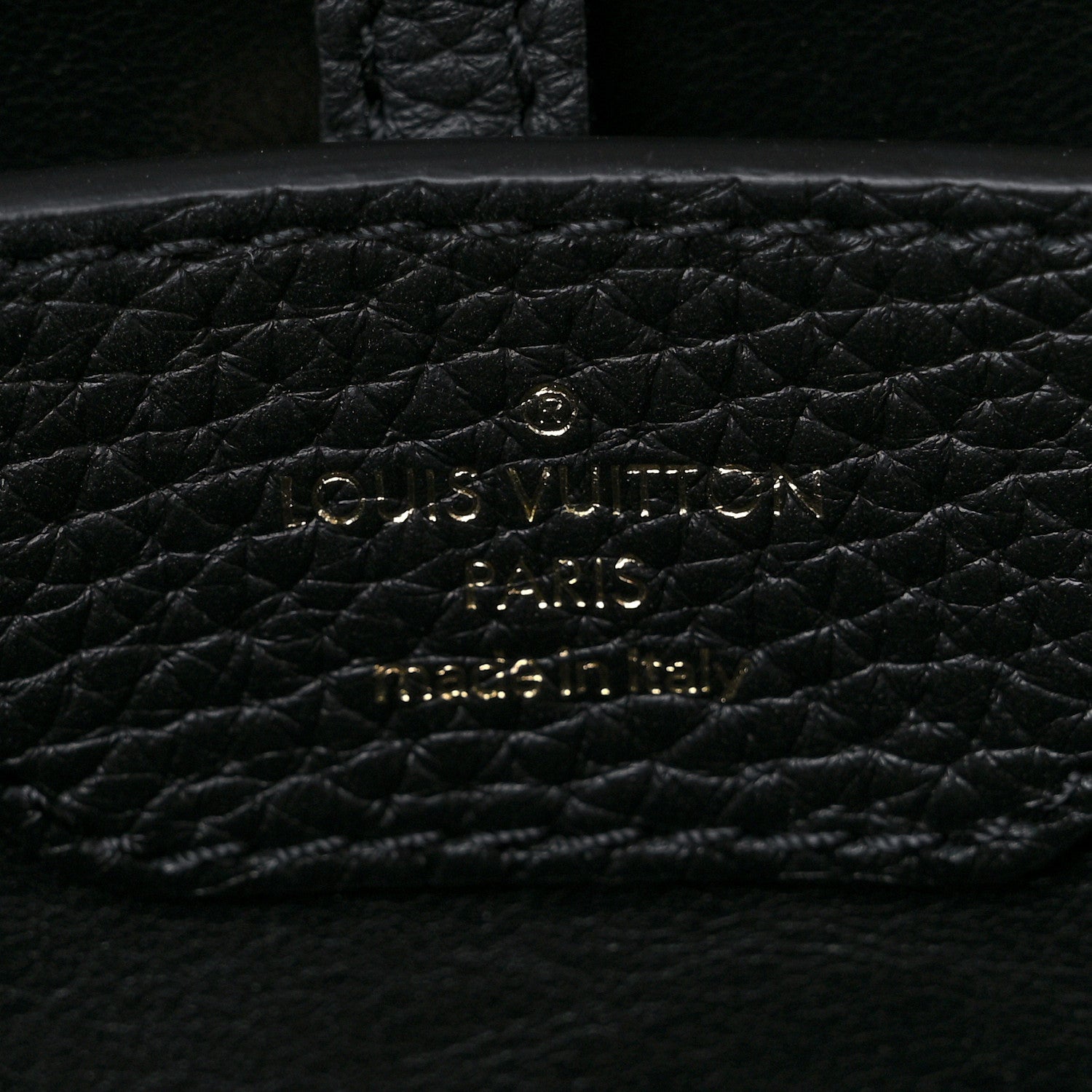 Louis Vuitton Taurillon Capucines MM Black Arizona Beige Ruby Red 6 of 8