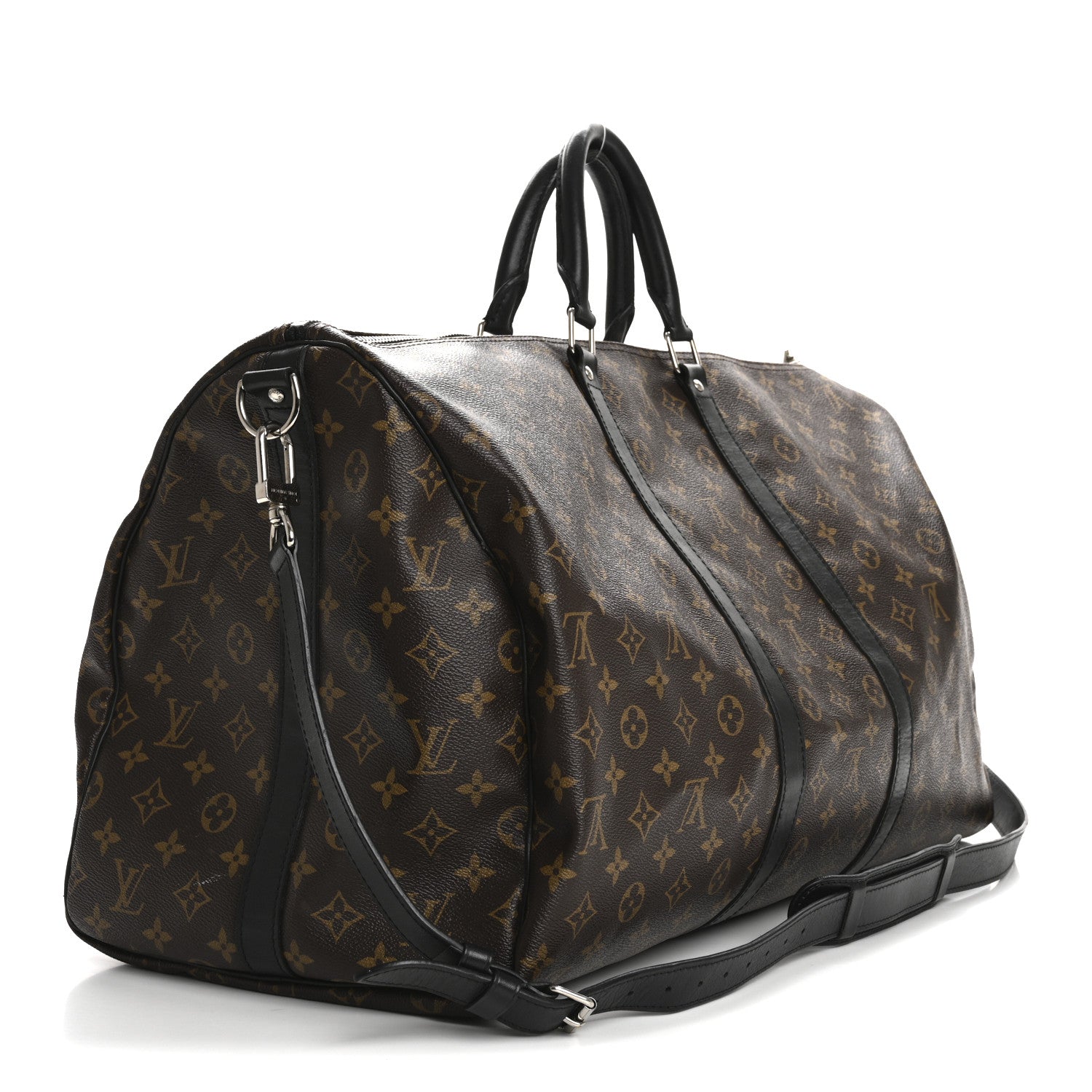 Louis Vuitton Monogram Macassar Keepall Bandouliere 55 2 of 16