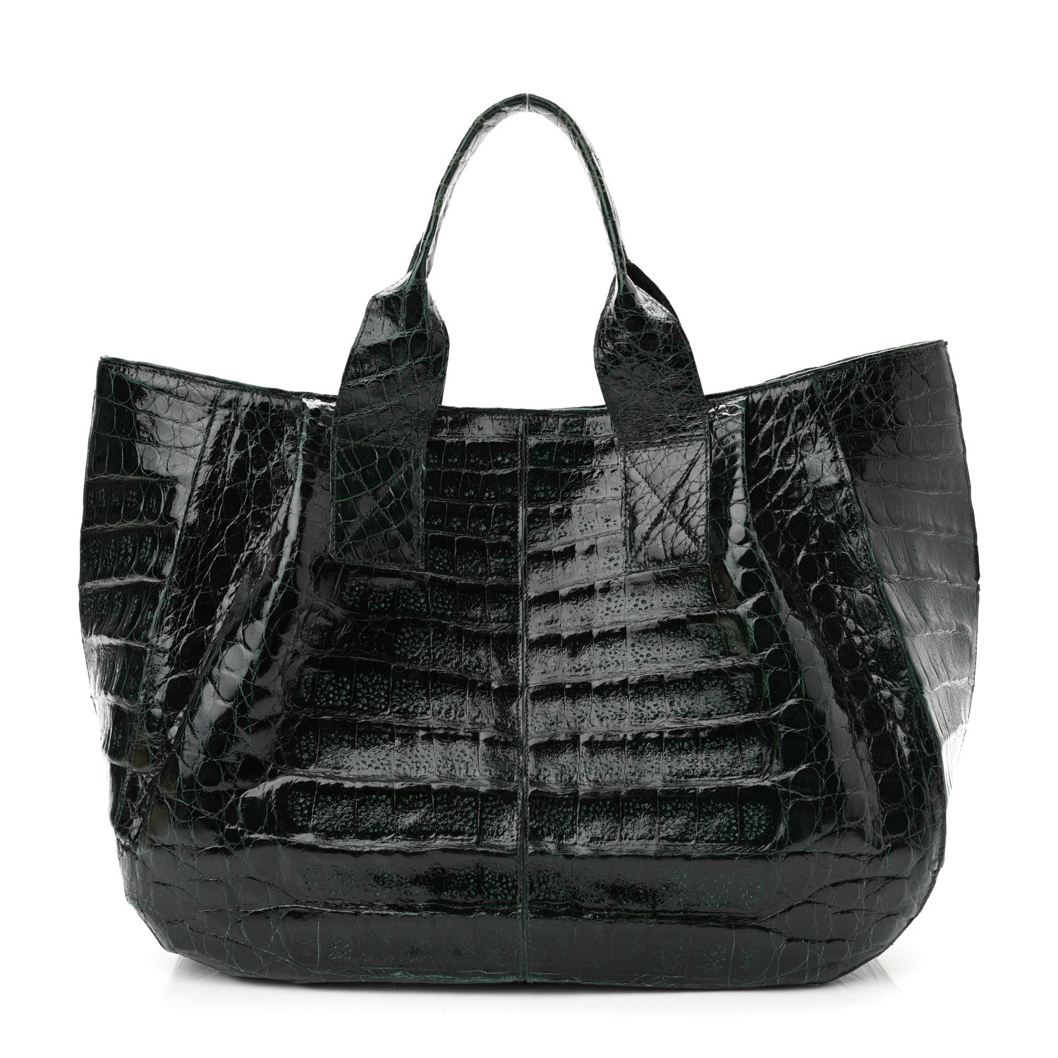 Nancy Gonzalez Crocodile Tote Green 1 of 11
