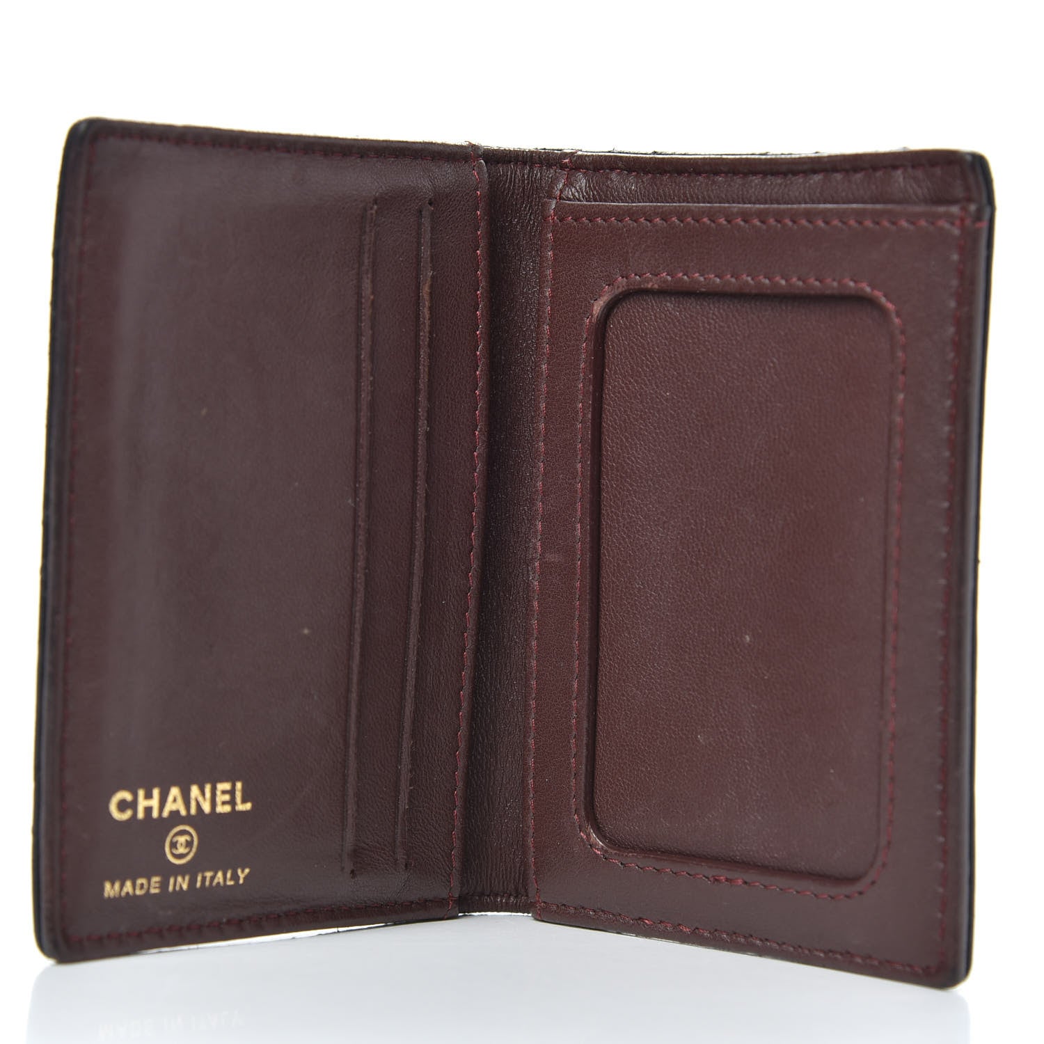 Chanel Lambskin Quilted Card Holder Wallet Black 5 of 12
