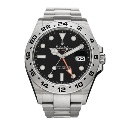 Rolex Stainless Steel 42mm Oyster Perpetual Date Explorer II Watch Black 226570 1 of 5