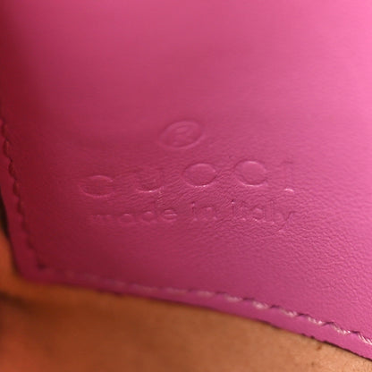 Gucci Calfskin Matelasse Mini GG Marmont Chain Bag Candy Mousse 6 of 11