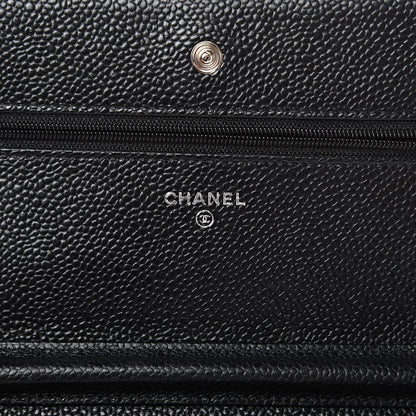 Chanel Caviar Quilted Wallet On Chain WOC Black 5 of 11