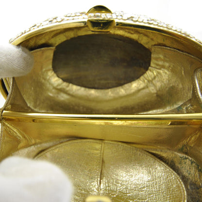 Judith Leiber Crystal Egg Minaudiere Clutch Gold 8 of 9