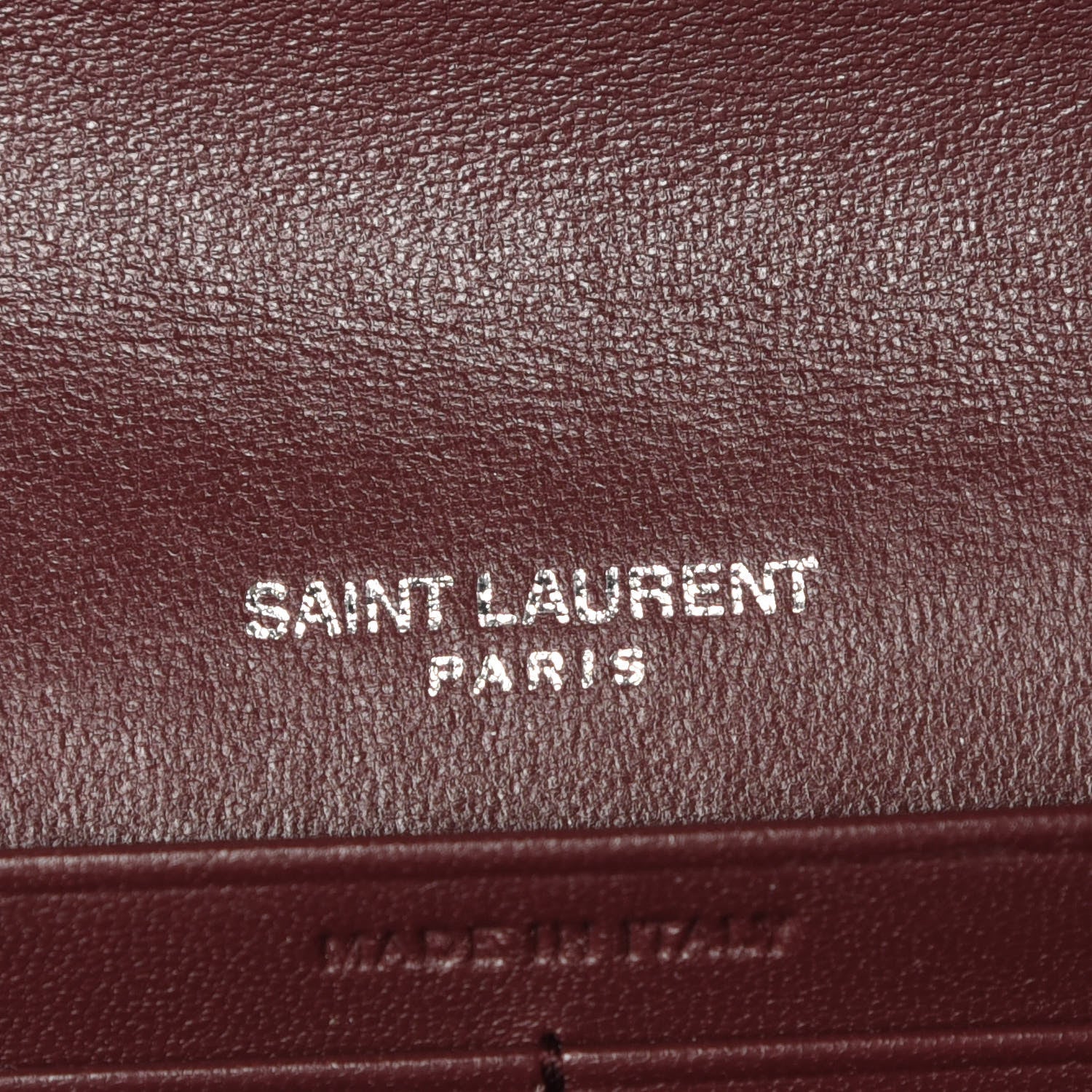 Saint Laurent Lambskin Y Quilted Monogram Large Loulou Flap Wallet Legion Red 8 of 12
