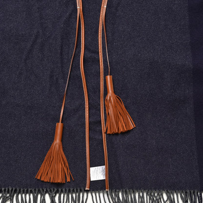 Hermes Merino Wool Cashmere Rocabar Poncho Gris 4 of 5