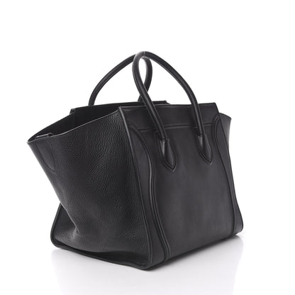 Celine Supple Calfskin Medium Phantom Luggage Black 4 of 18