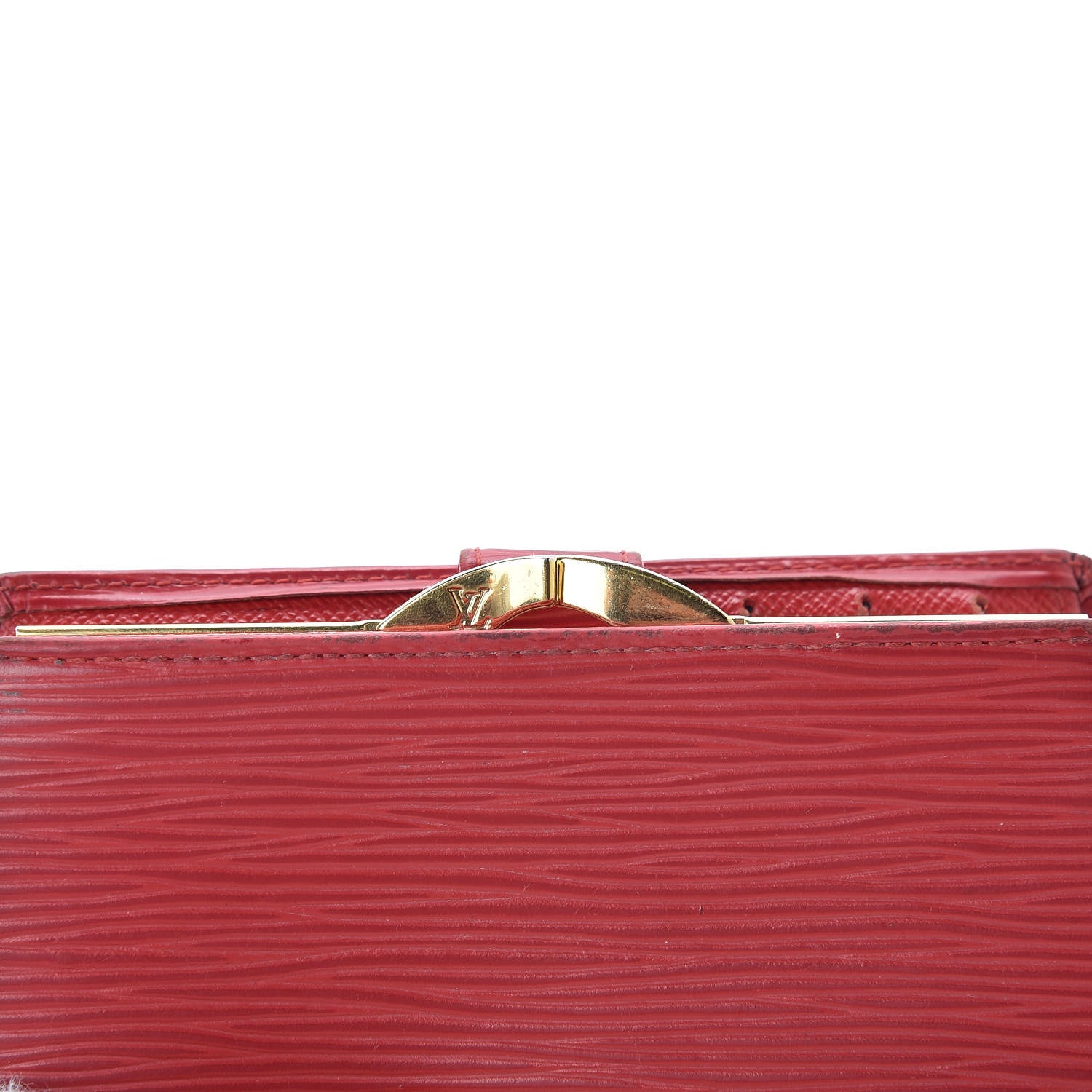 Louis Vuitton Epi French Purse Wallet Castillan Red 8 of 9