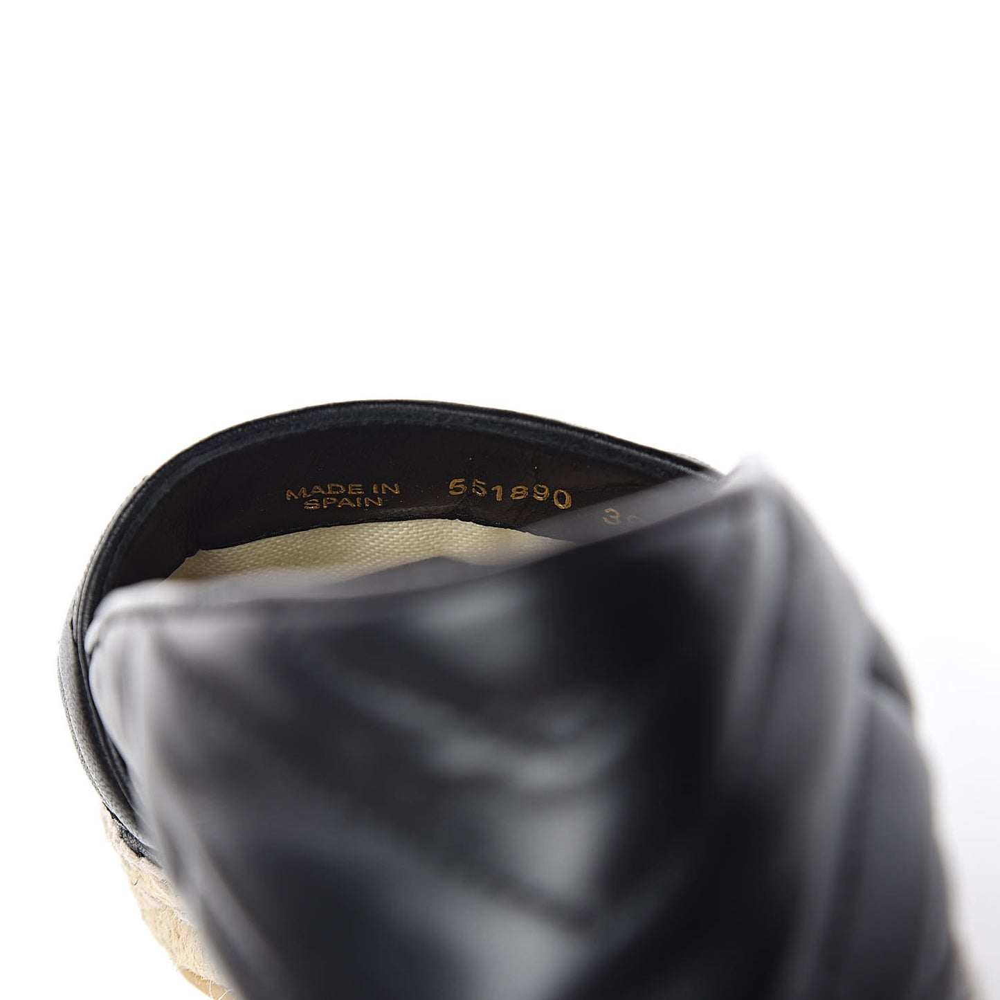 Nappa Matelasse GG Marmont Espadrilles 39 Black
