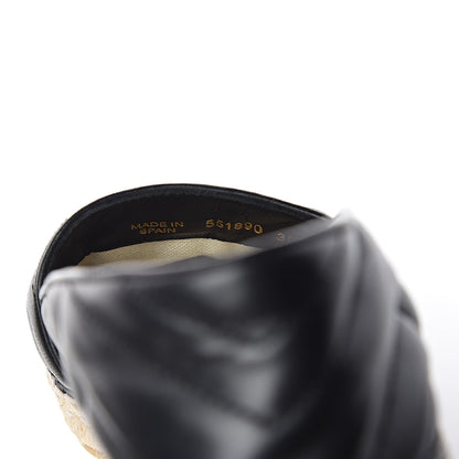 Gucci Nappa Matelasse GG Marmont Espadrilles 39 Black 10 of 11