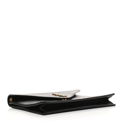 Saint Laurent Lambskin Quilted Monogram Gaby Chain Bag Black 4 of 10