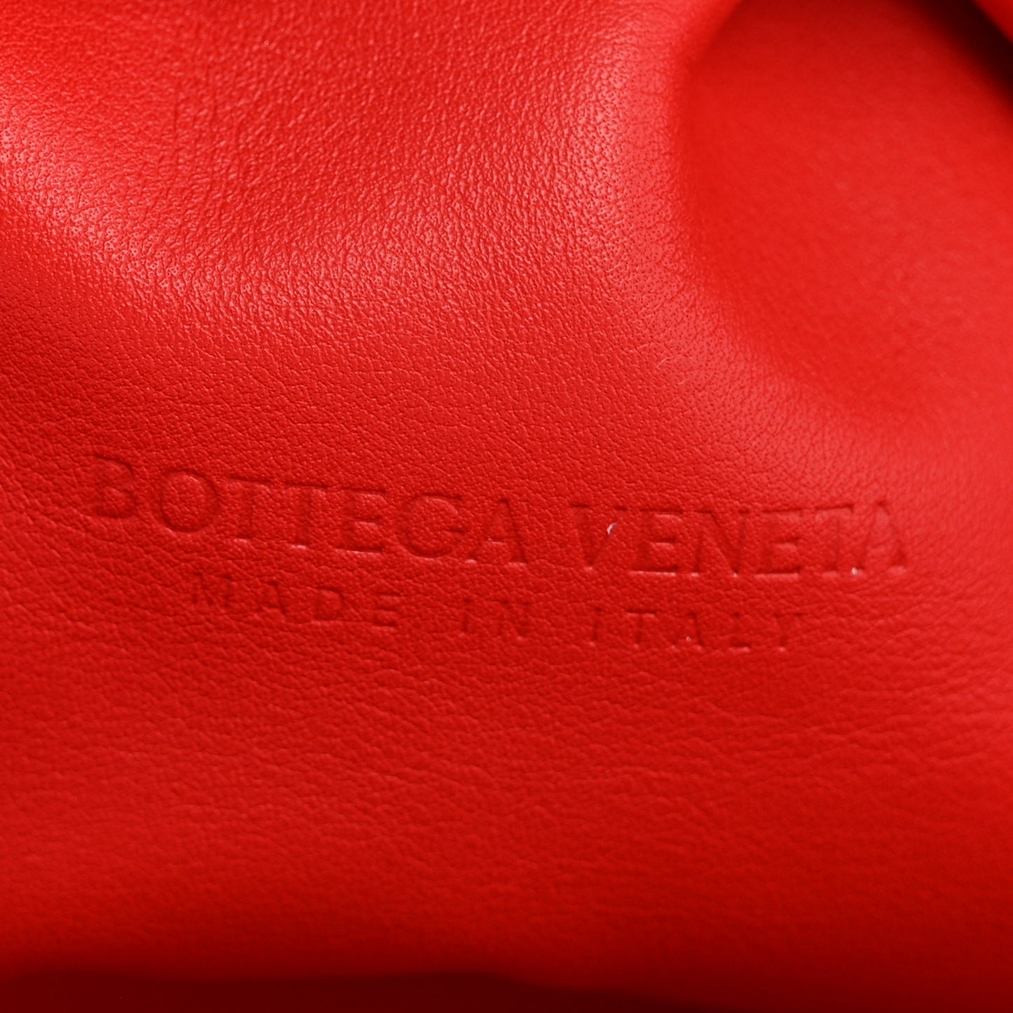 Smooth Butter Calf The Pouch Oversized Clutch Bright Red