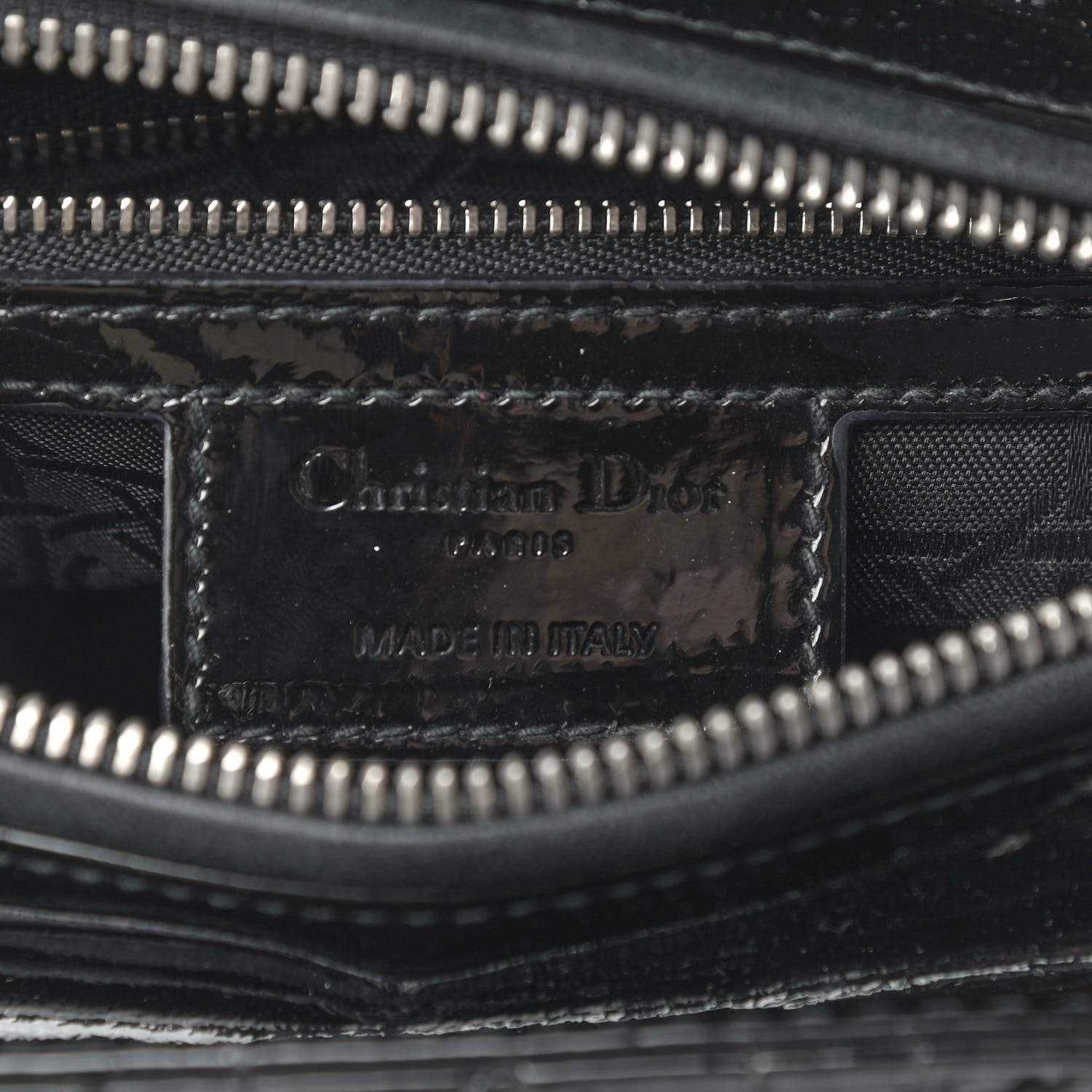 Christian Dior Patent Cannage Medium Lady Dior Black 6 of 11