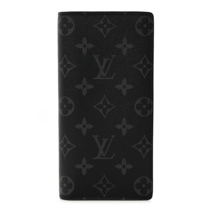 Louis Vuitton Monogram Eclipse Brazza Wallet 1 of 7