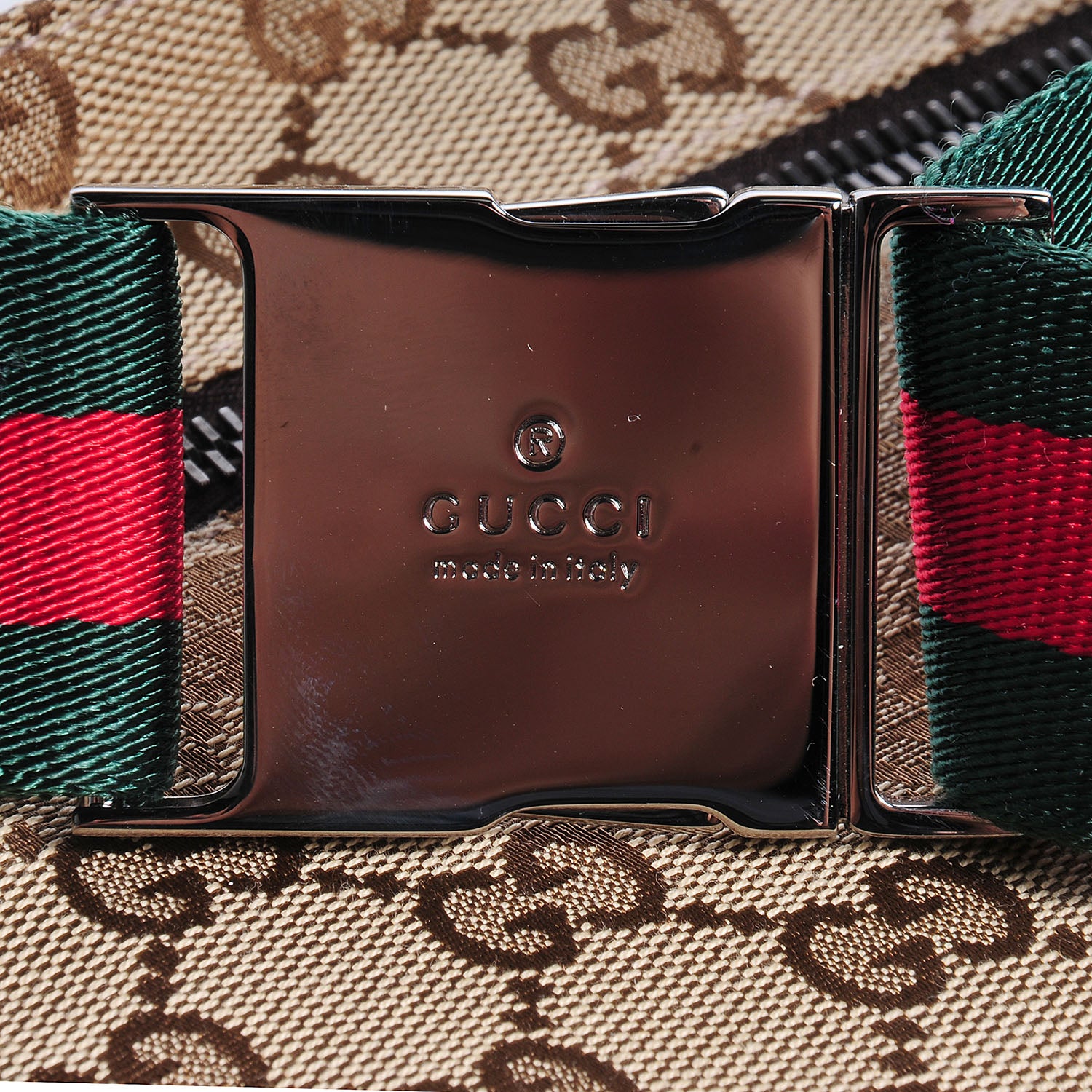 Gucci Monogram Web Belt Bag Dark Brown 8 of 8
