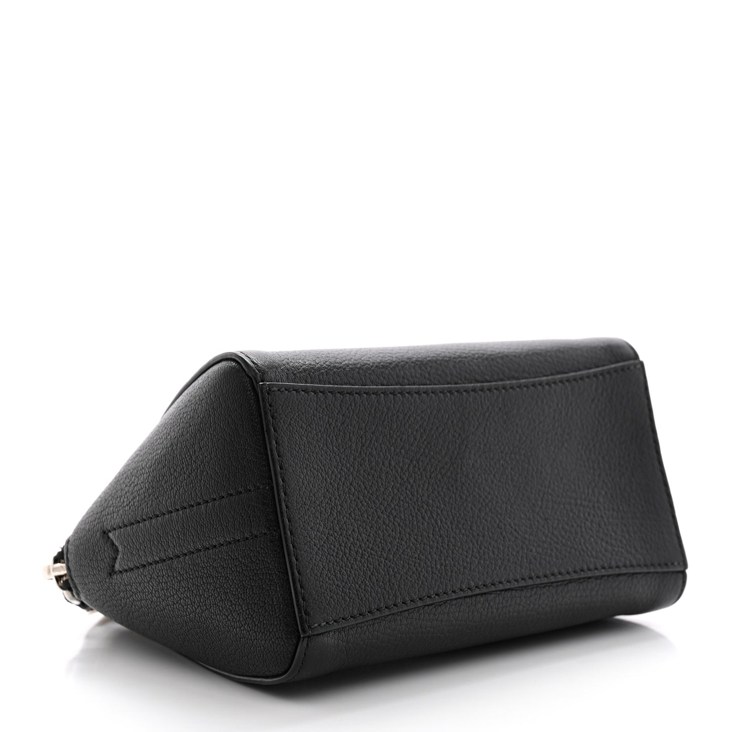 Sugar Goatskin Small Antigona Beauty Wristlet Black
