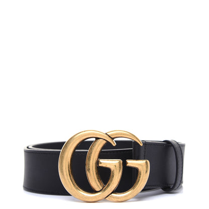 Gucci Calfskin Double G 40mm Belt 75 30 Black 1 of 6
