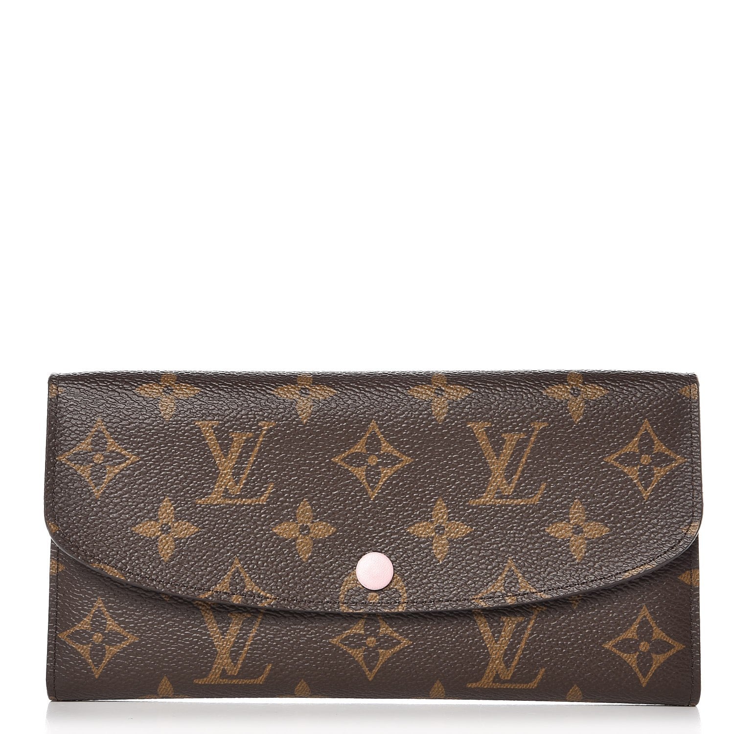 Louis Vuitton Monogram Emilie Wallet Rose Ballerine 1 of 7