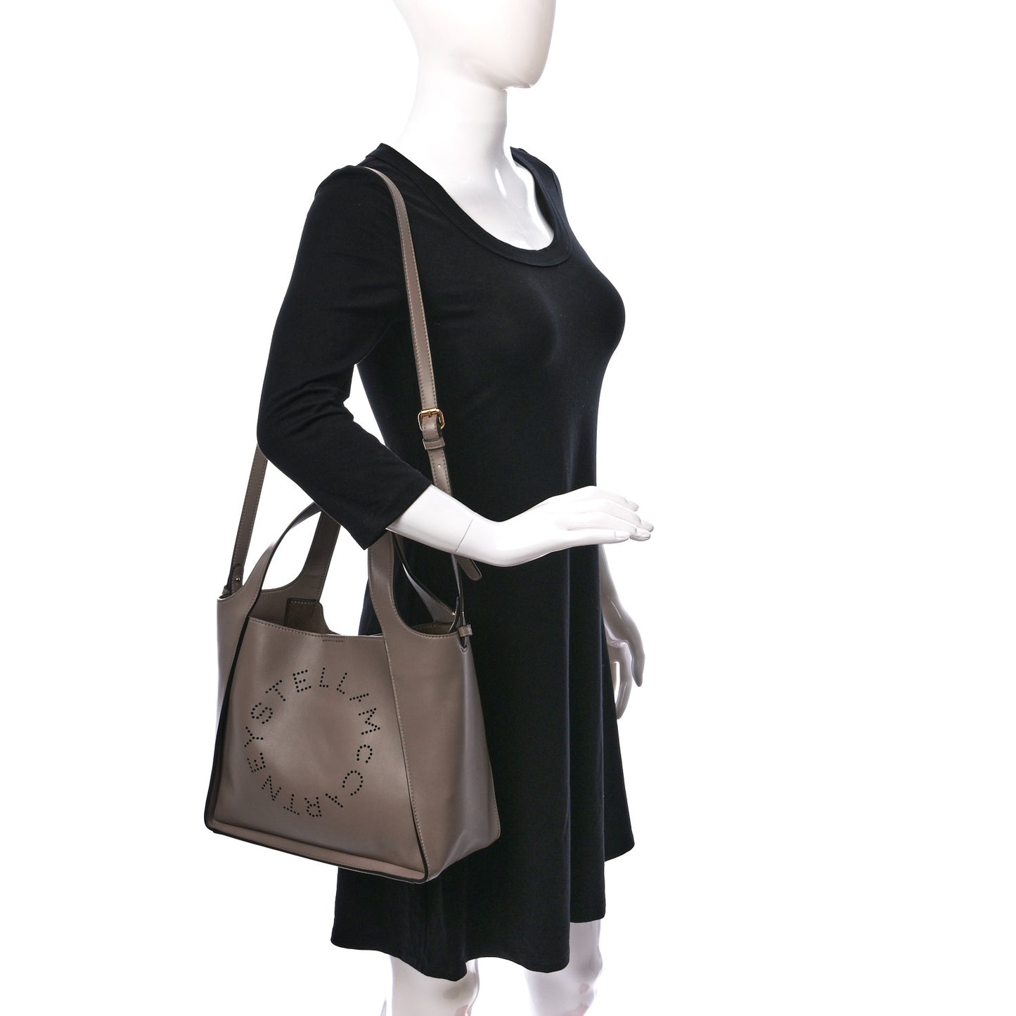 Eco Alter Nappa East West Perforated Tote Moss