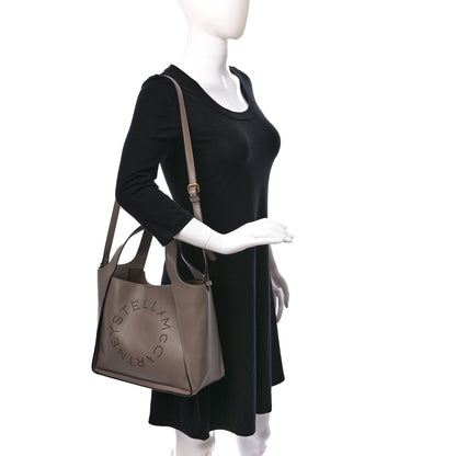 Stella McCartney Eco Alter Nappa East West Perforated Tote Moss 2 of 9