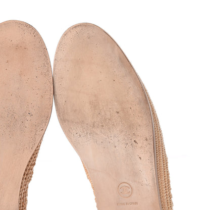 Chanel Lambskin Grosgrain CC Espadrilles 40 Ivory Black 14 of 14
