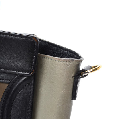 Celine Satin Calfskin Nano Tri-Color Luggage Dark Grey 11 of 20