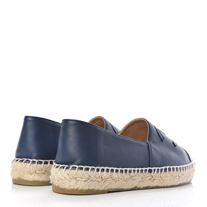 Chanel Lambskin CC Espadrilles 37 Dark Navy 4 of 13