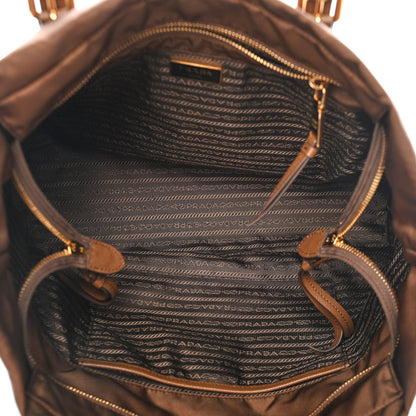 Prada Tessuto Nylon Saffiano Shopping Tote Corinto 5 of 12