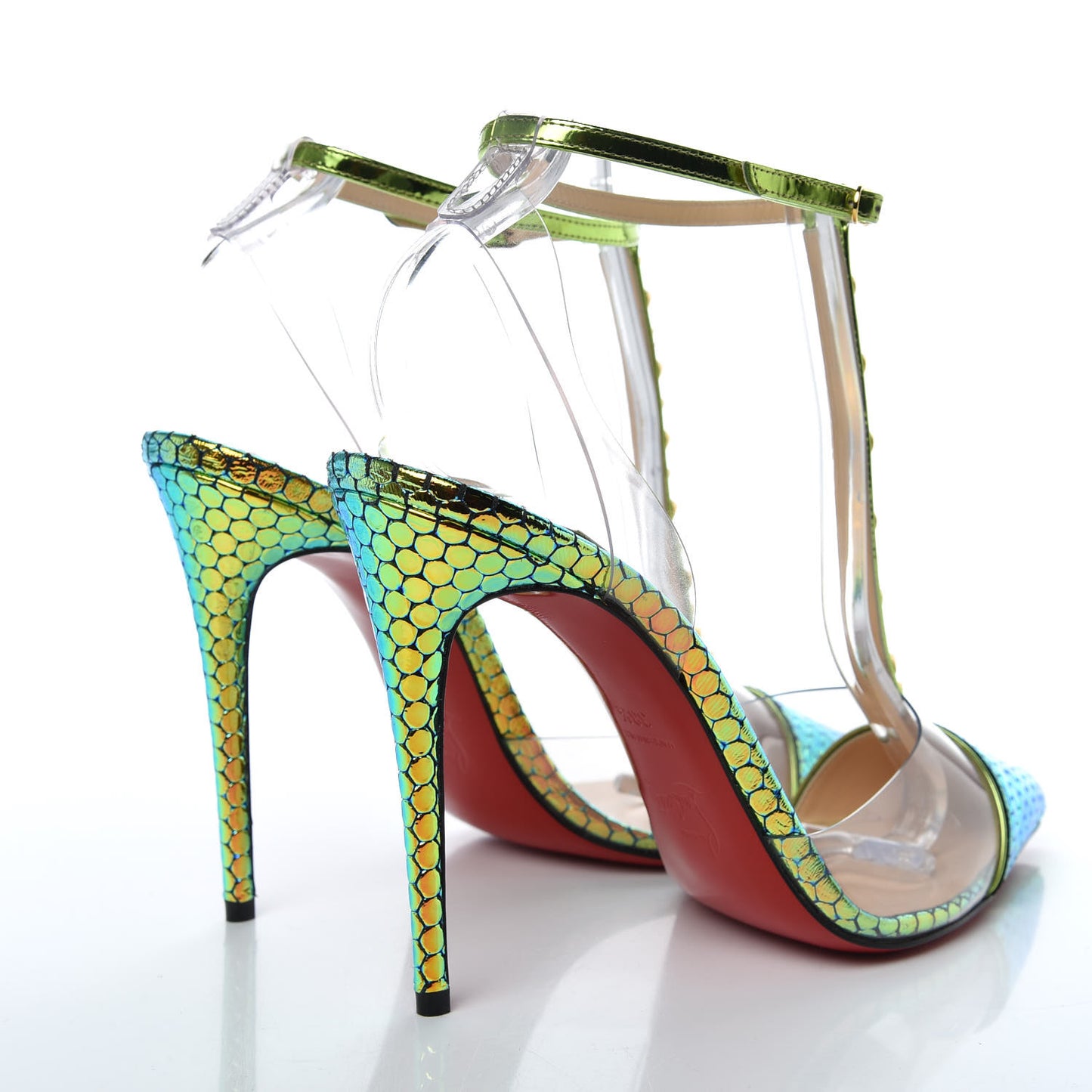 Specchio Ruche PVC Nosy Spikes 100 Pumps 38.5 Taiga
