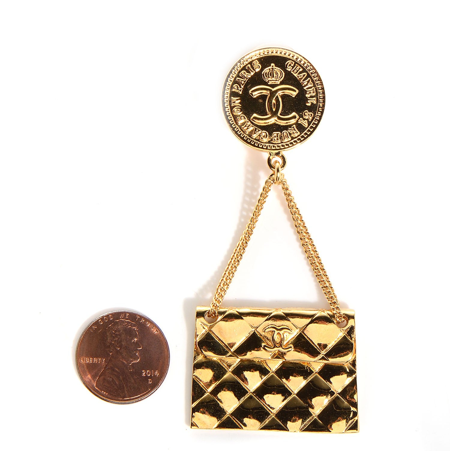 Chanel 2.55 Flap Clip On Earrings 2 of 5