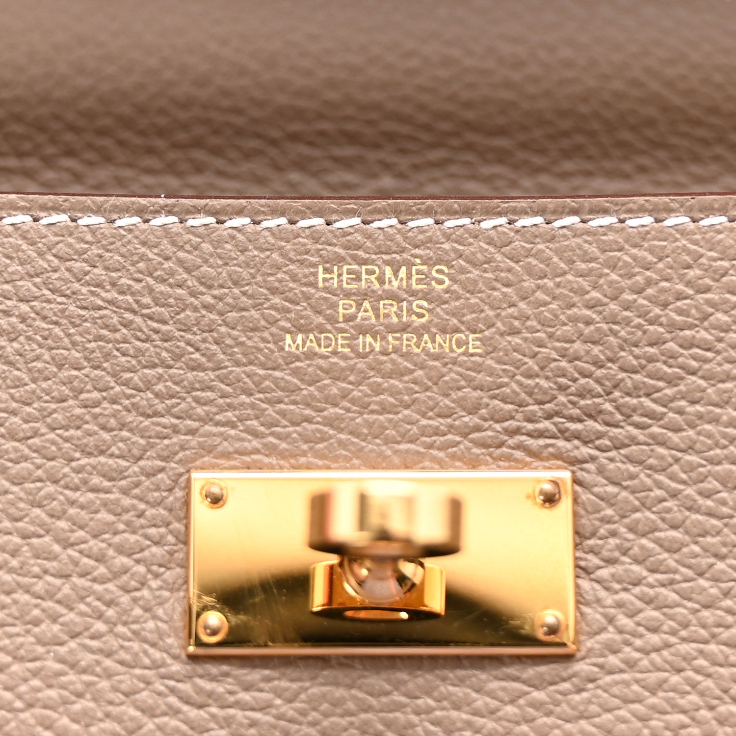 Hermes Evercolor Kelly Wallet To Go Etoupe 5 of 9