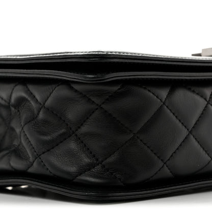 Chanel Calfskin Chevron Quilted  New Medium Boy Flap Black 9 of 12