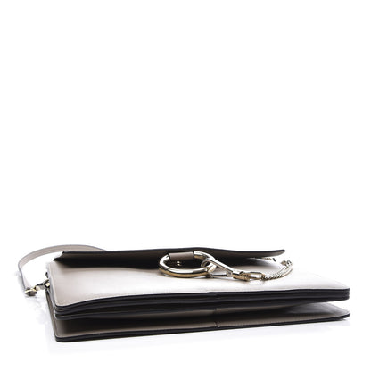 Chloe Calfskin Suede Medium Faye Shoulder Bag Motty Grey 3 of 8