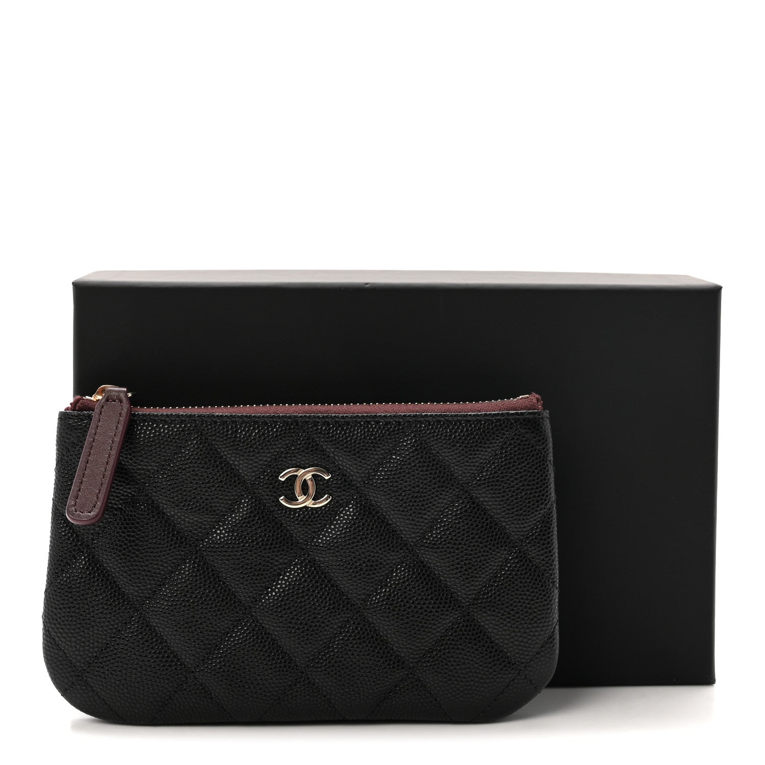 Chanel Caviar Quilted Small Cosmetic Case Black 7 of 7