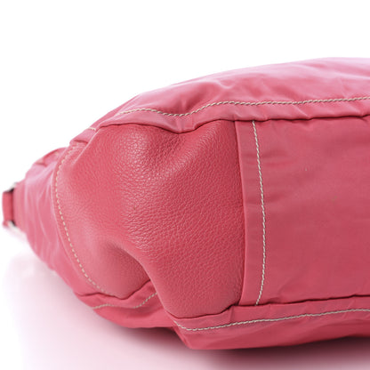 Prada Nylon Vitello Daino Hobo Fuxia 6 of 10