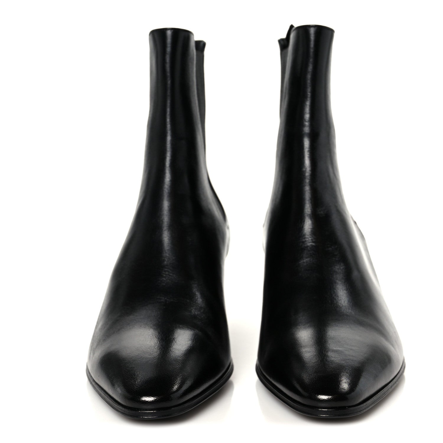 Saint Laurent Incrociato Muriel Vassili 60 Ankle Zip Boots 37.5 Black 3 of 10