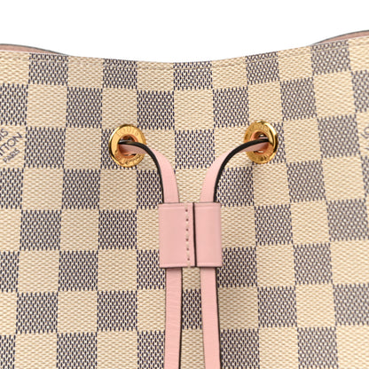 Louis Vuitton Damier Azur Neonoe MM Eau De Rose 9 of 14