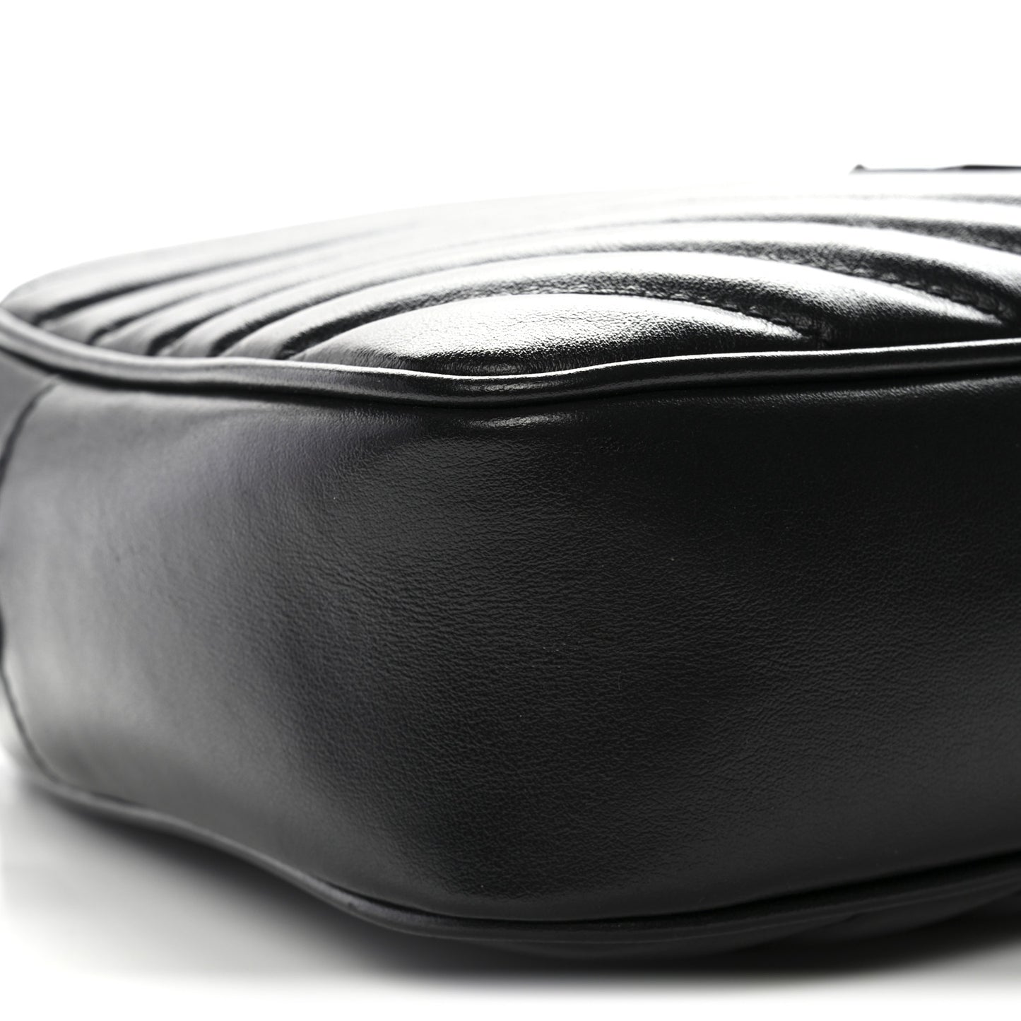 Calfskin Matelasse Monogram Monochrome Lou Camera Bag Black