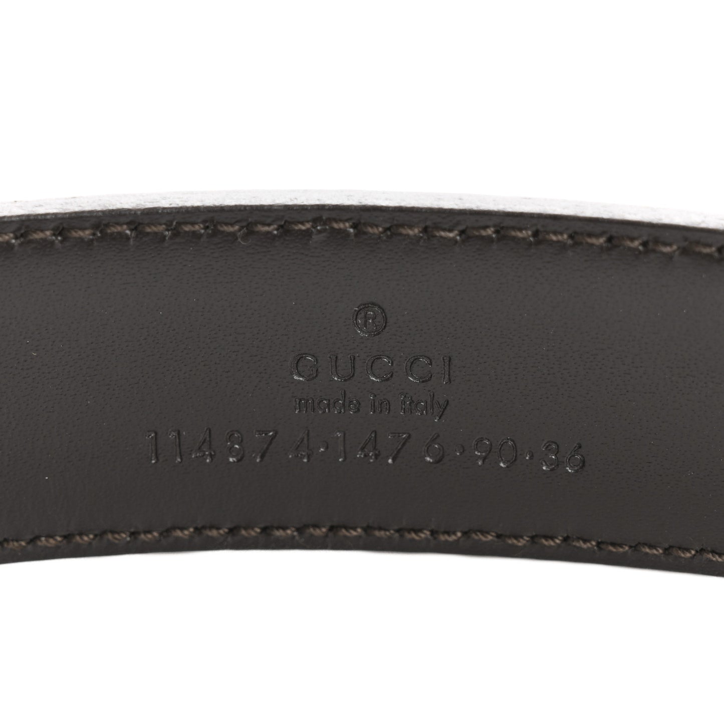 Monogram Interlocking G 90 36 Belt Dark Brown