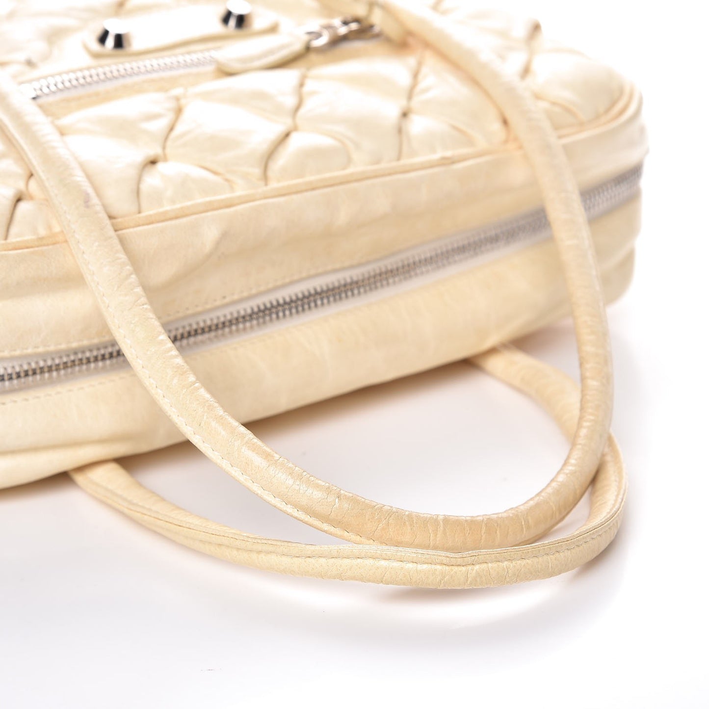 Chevre Quilted Matelasse Ivory