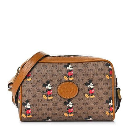 Gucci X DISNEY Mini Vintage GG Supreme Monogram Mickey Mouse Shoulder Bag Beige Vintage Sun Oil 1 of 9