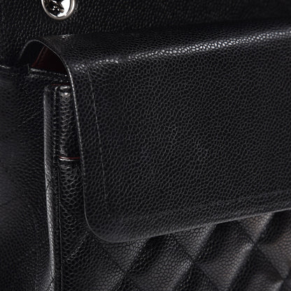 Chanel Caviar Quilted Jumbo Double Flap Black 7 of 9
