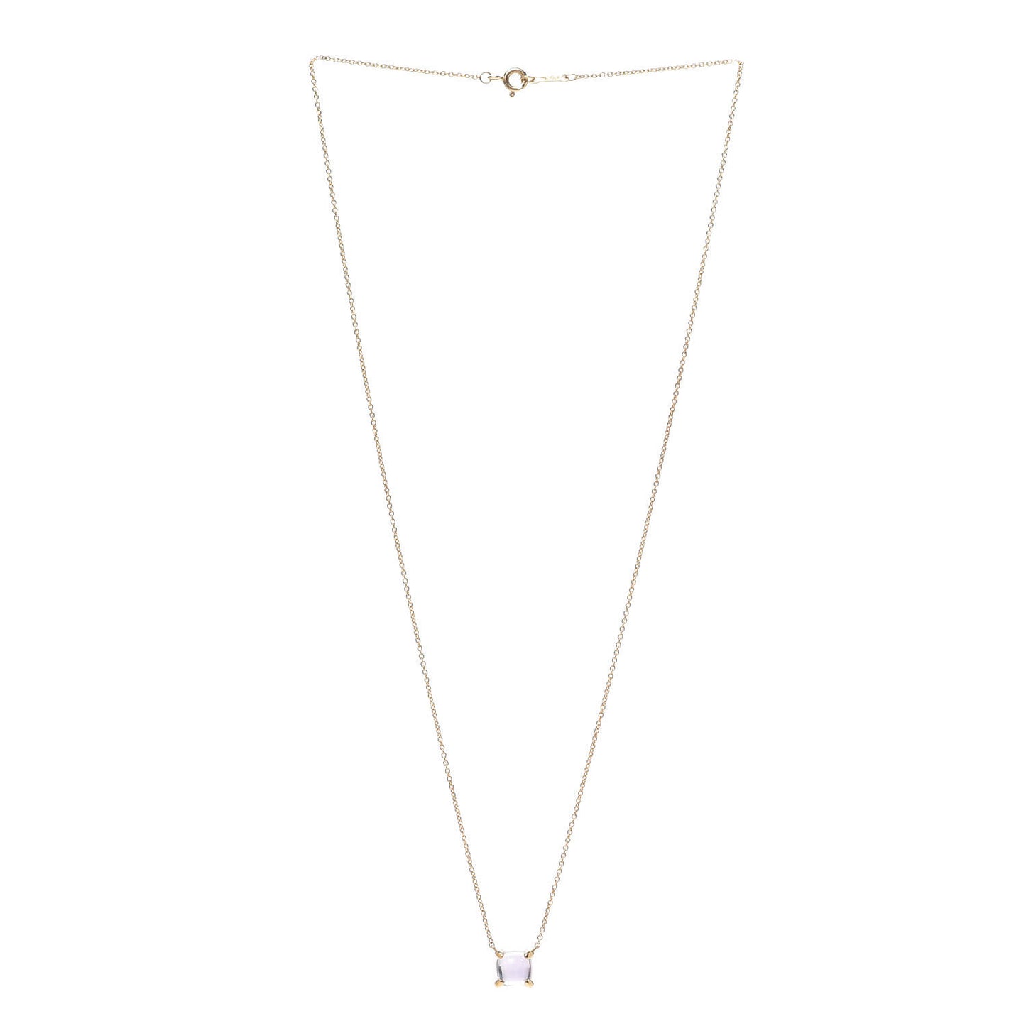 18K Yellow Gold Amethyst Paloma Picasso Sugar Stacks Pendant Necklace