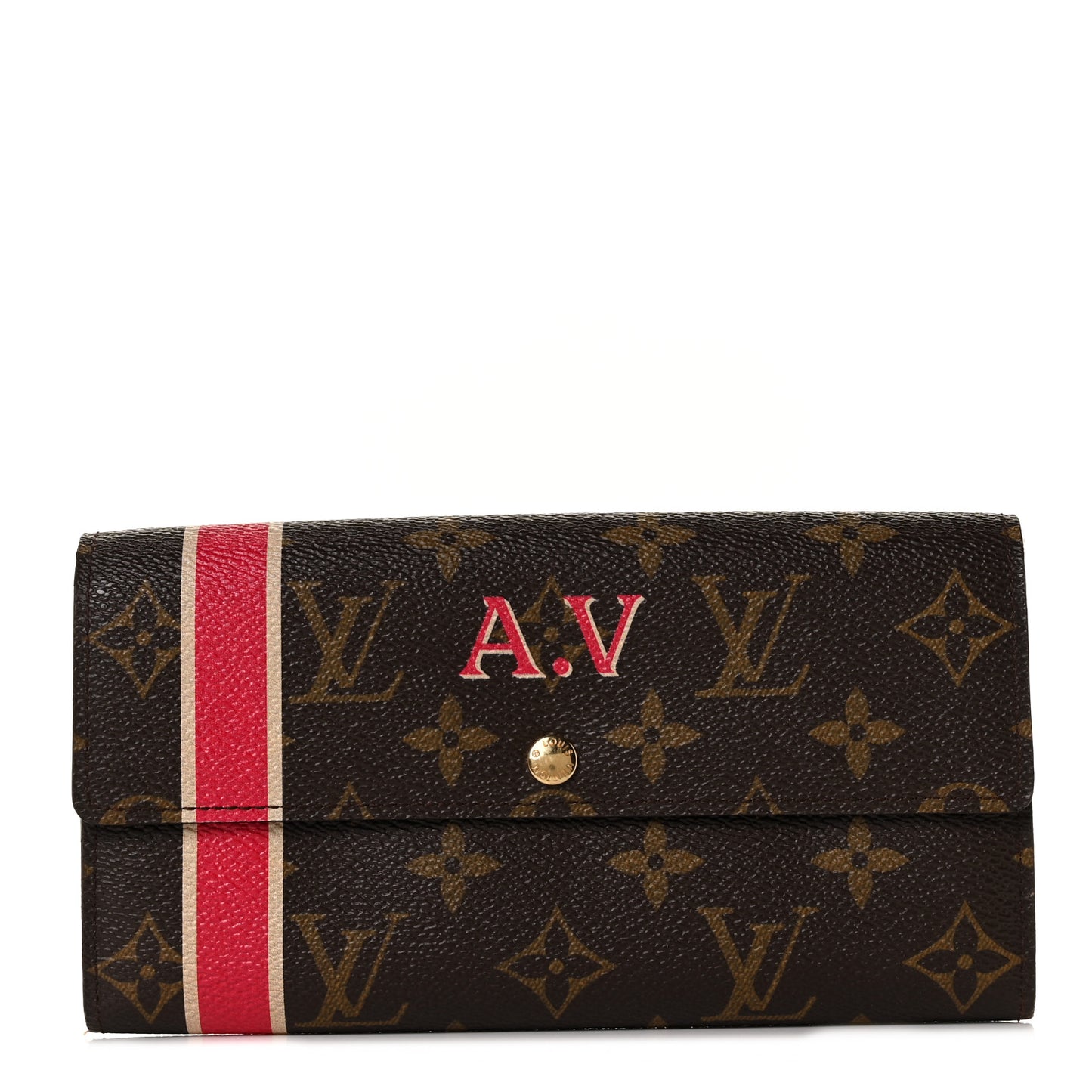 Monogram My LV Heritage Sarah Wallet Fuchsia White