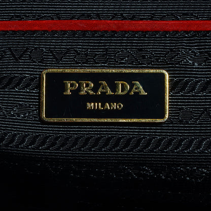 Prada Spazzolato Calfskin Large Tote Scarlatto Fume 9 of 13