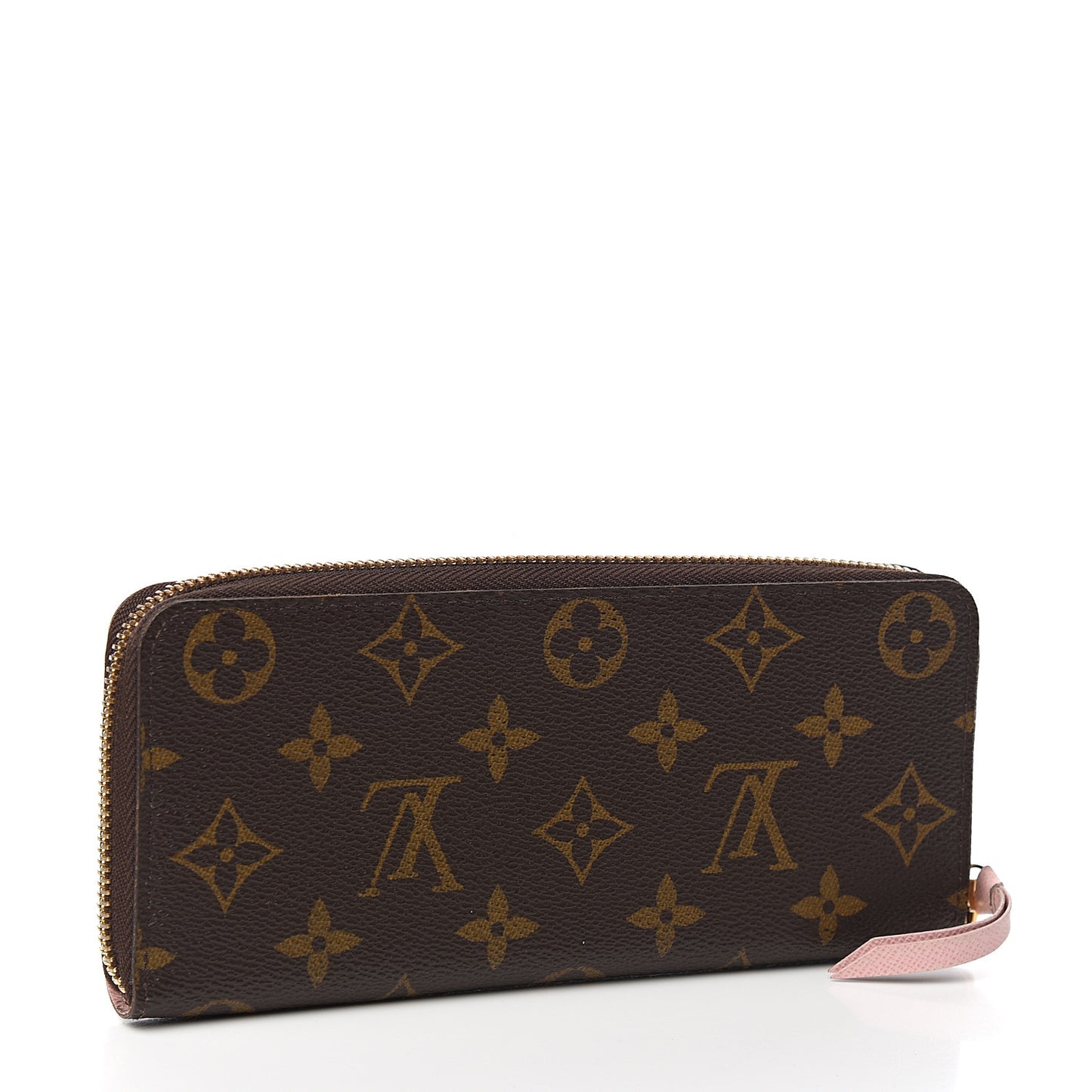 Monogram Clemence Wallet Rose Ballerine