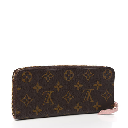 Louis Vuitton Monogram Clemence Wallet Rose Ballerine 2 of 6