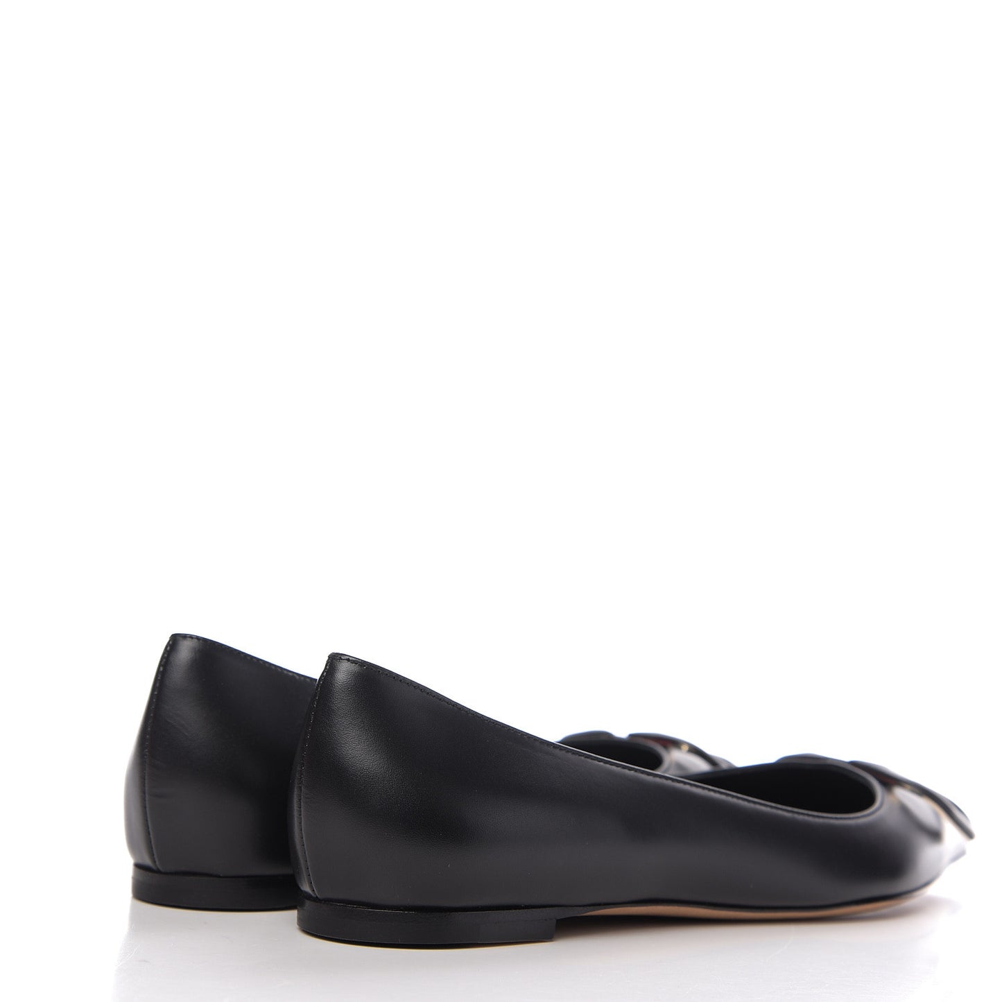 Nappa Vlogo Flats 37.5 Black