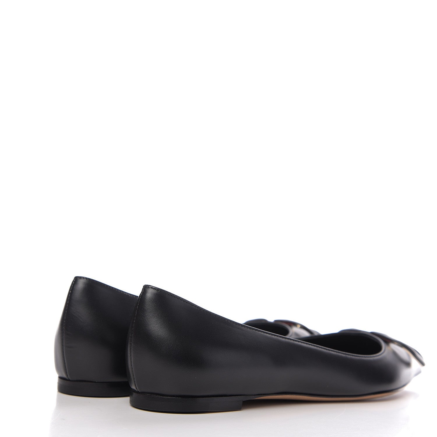 Valentino Garavani Nappa Vlogo Flats 37.5 Black 4 of 9