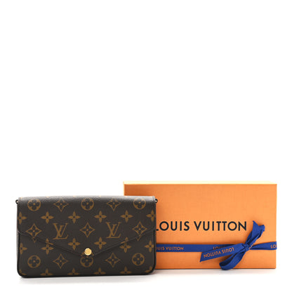 Louis Vuitton Monogram Pochette Felicie Chain Wallet Fuchsia 12 of 12